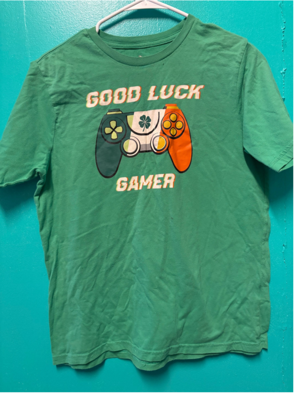 Boys Way to Celebrate St. Patrick's Day Graphic Tee XXL Green Orange